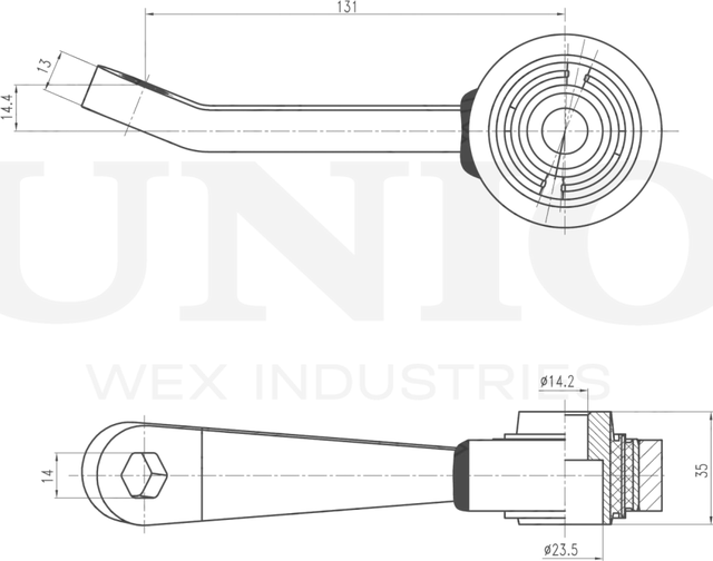 Тяга/стойка стабилизатора (Unio). Артикул SSP-50195