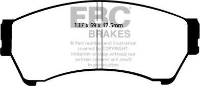 Тормозные колодки EBC Brakes. Артикул DP21765/2