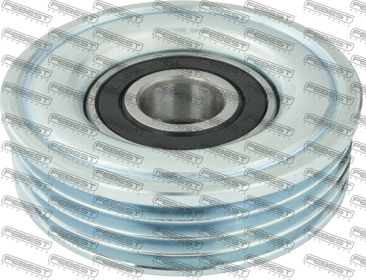 Натяжной ролик (натяжитель) приводного поликлинового ремня Febest. Артикул 0187-UVF45