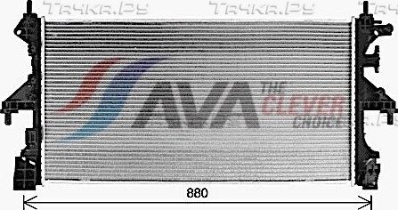 Радиатор охлаждения двигателя AVA для Fiat Ducato III 2009-2026. Артикул FT2481