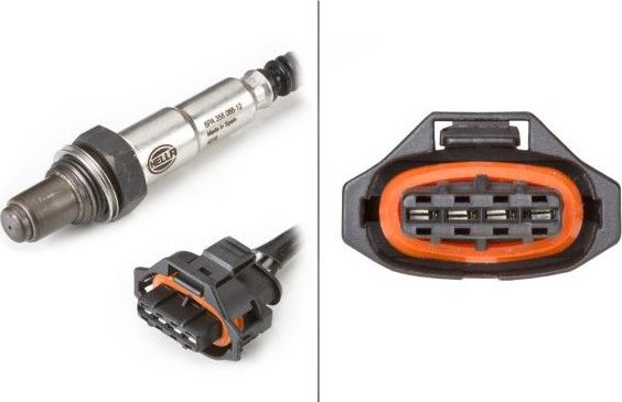 Лямбда-зонд (кислородный датчик) Hella. Артикул 6PA 358 066-121