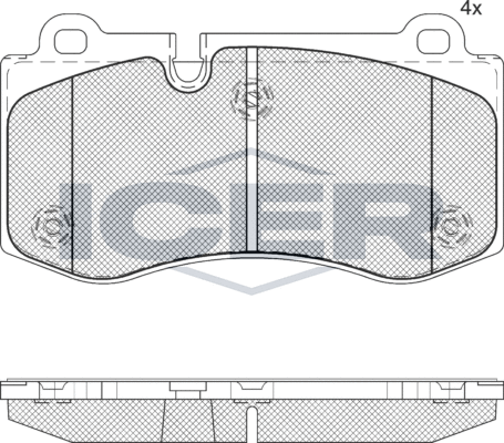 Тормозные колодки Icer. Артикул 181796-071