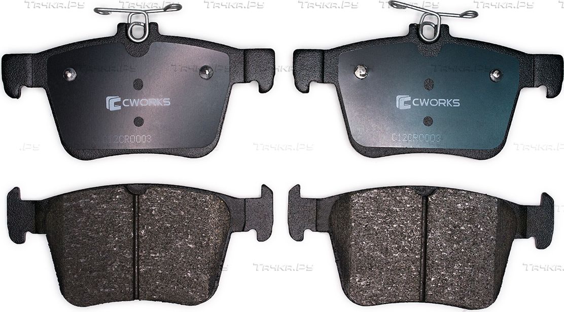 Тормозные колодки Cworks задние для Audi TT III (8S) 2014-2026. Артикул C12CR0003