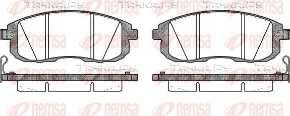 Тормозные колодки Remsa передние для Nissan Cube Z12 2010-2026. Артикул 0293.14
