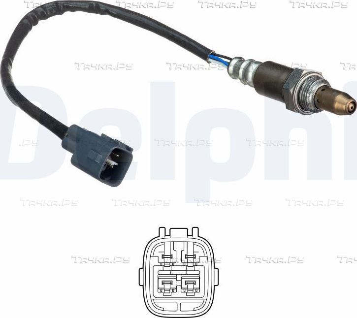 Лямбда-зонд (кислородный датчик) Delphi для Toyota Corolla E140, E150 2006-2014. Артикул ES21138-12B1