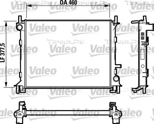 Радиатор охлаждения двигателя Valeo (алюминий). Артикул 732731