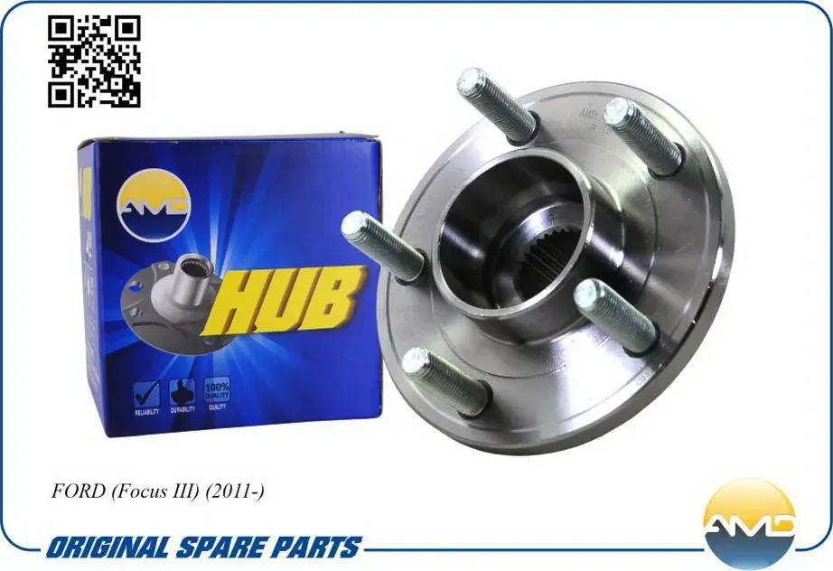 Ступица колеса FORD FOCUS 11- передн. (AMD) AMD. Артикул AMDHUB93