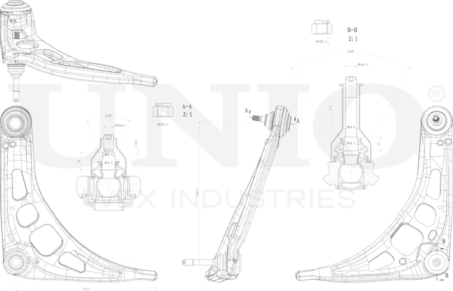 Рычаг подвески (Unio). Артикул SSP-40157