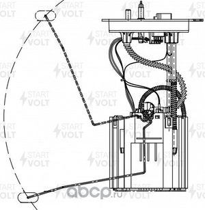 Бензонасос (топливный насос) StartVOLT для Geely Tugella I 2020-2025. Артикул SFM 3018