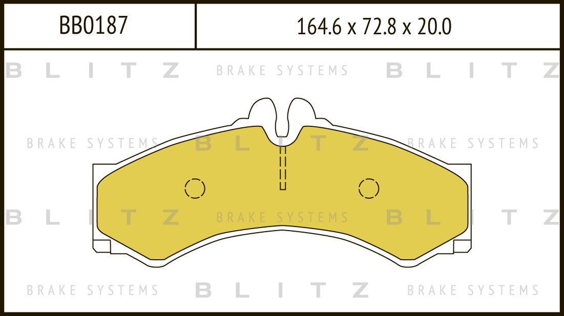 Колодки тормозные дисковые передние Mercedes-Benz Sprinter 2-t/3-t/4-t 1/1995-, (Blitz). Артикул BB0187