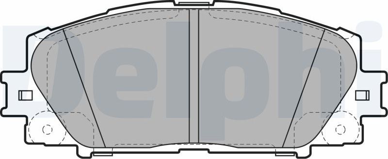 Тормозные колодки Delphi (Low-Metallic). Артикул LP2006