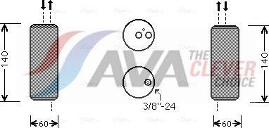 Осушитель кондиционера AVA (алюминий) для Nissan Almera Tino I 2000-2006. Артикул DND082