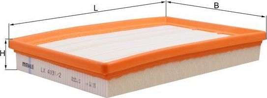 Воздушный фильтр Mahle-Knecht. Артикул LX 4031/2