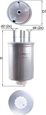 Топливный фильтр Mahle-Knecht. Артикул KL 1026