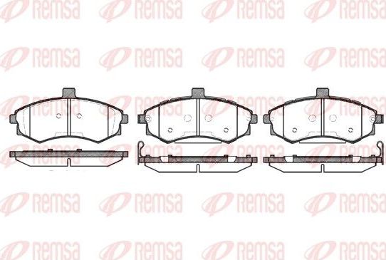 Тормозные колодки Remsa. Артикул 0893.02