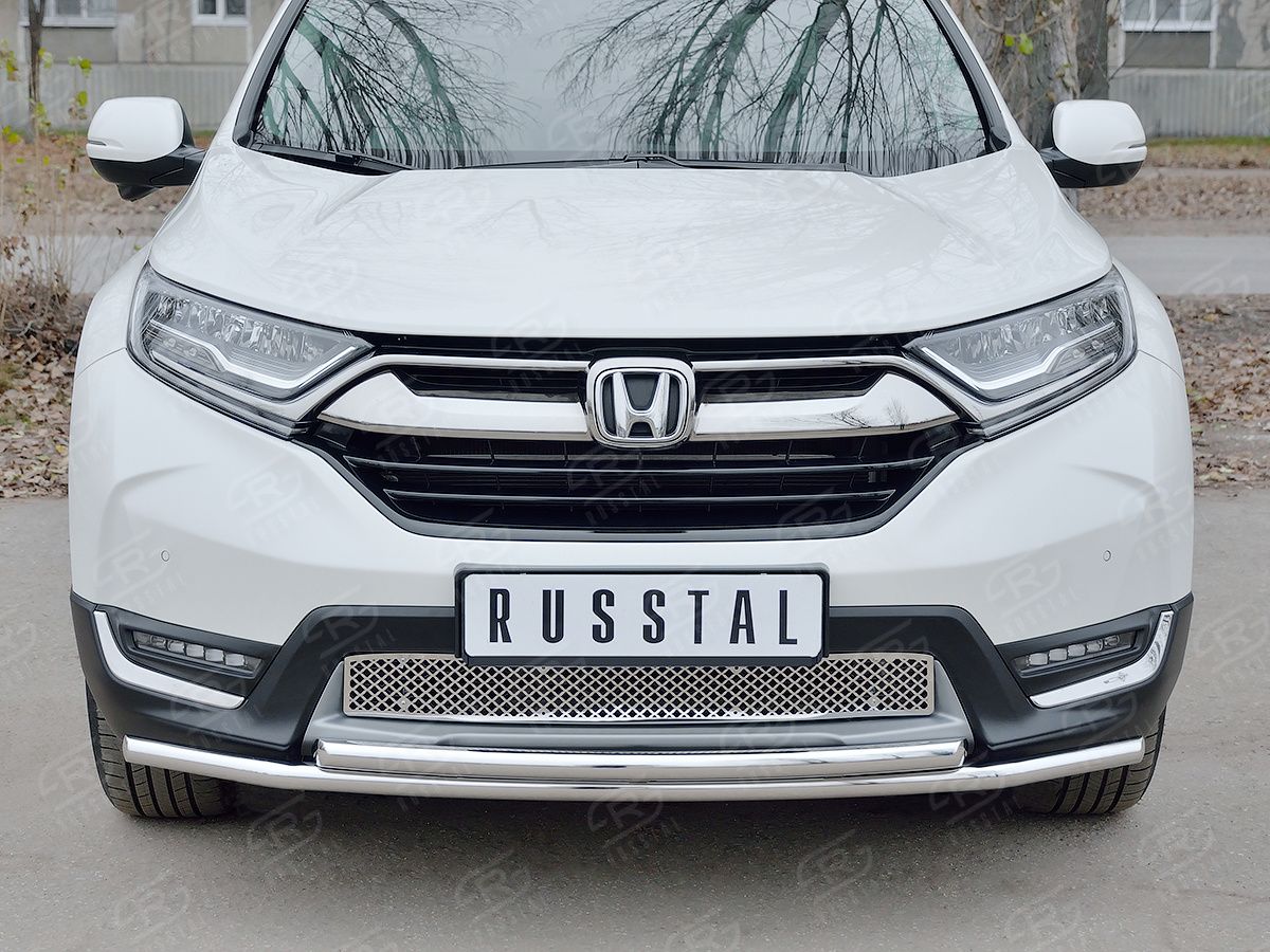 Накладка на решётку радиатора НИЖНЯЯ RusStal для Honda CR-V V 2016-2026. Артикул RRHCRV17-01