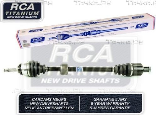 Полуось (привод в сборе, приводной вал) RCA FRANCE NEW DRIVESHAFT передняя правая для Renault Logan I 2004-2015. Артикул DA301N