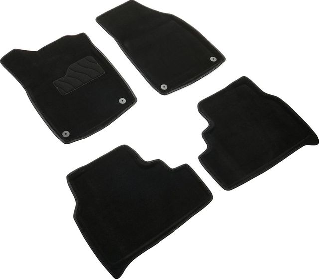 Коврики Seintex 3D ворсовые для салона Audi Q4 e-tron 2021-2026 ЧЕРНЫЕ. Артикул 317607