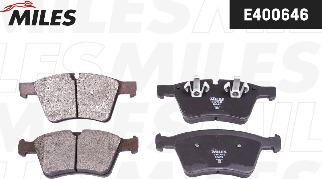 Тормозные колодки Miles (Low-Metallic). Артикул E400646