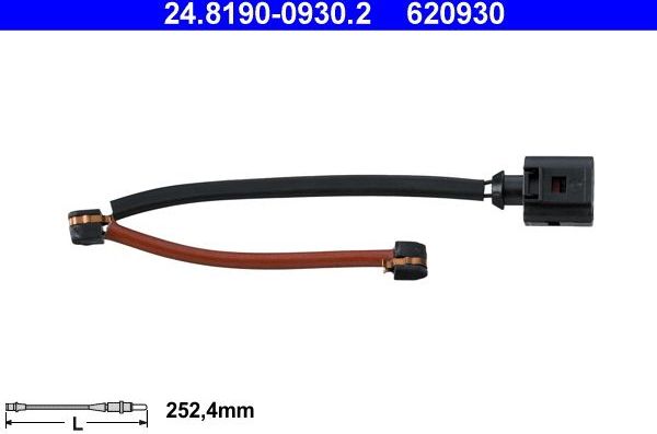 Датчик износа тормозных колодок  ATE. Артикул 24.8190-0930.2