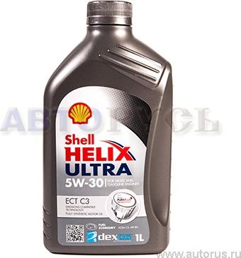 Масло моторное Helix Ultra ECT API SN, ACEA C3 5W30 синтетическое 1л (Shell). Артикул 550042846