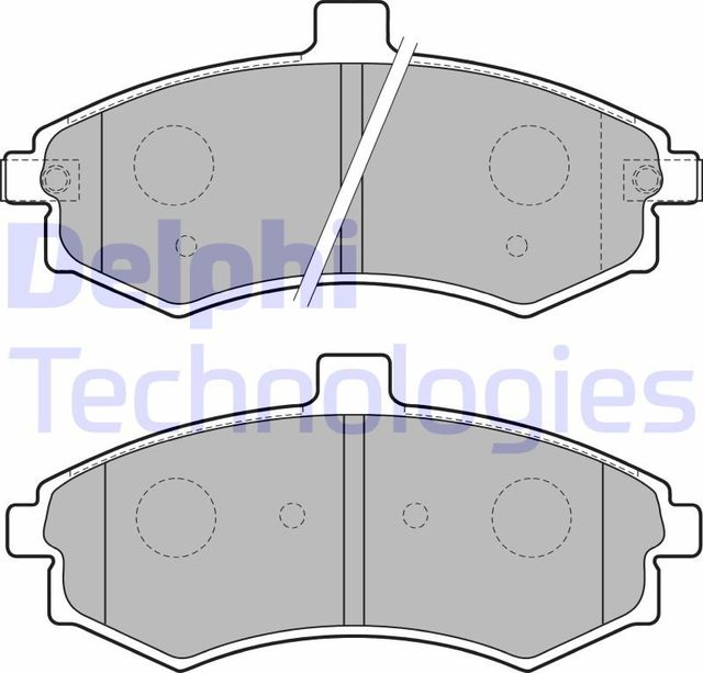 Тормозные колодки Delphi (Low-Metallic). Артикул LP1788