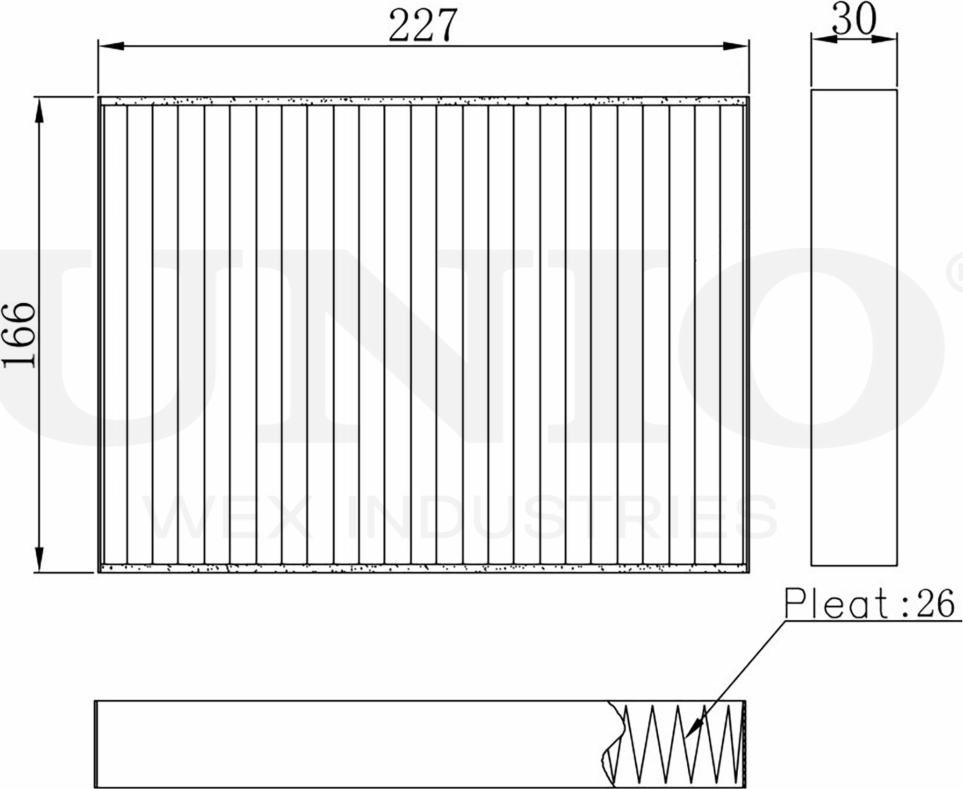 Фильтр салона (Unio). Артикул FLT-40046C