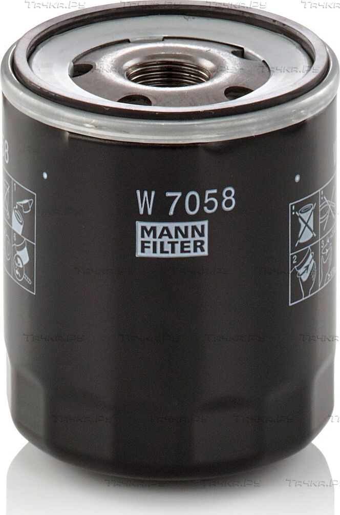Масляный фильтр Mann-Filter для Citroen C3 Picasso I 2015-2017. Артикул W 7058