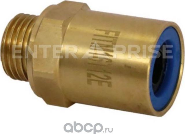 Штуцер М16/Т12 прямой латунь с уплотнителем (TBS-E) (Enterprise). Артикул E425M16T12