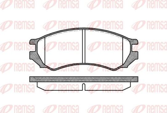 Тормозные колодки Remsa. Артикул 0344.00