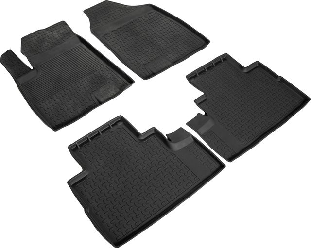 Коврики резиновые Seintex с высоким бортиком для салона Jetour Dashing 2022-2026. Артикул 99137