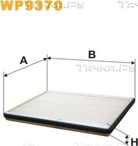 Салонный фильтр WIX Filters. Артикул WP9370