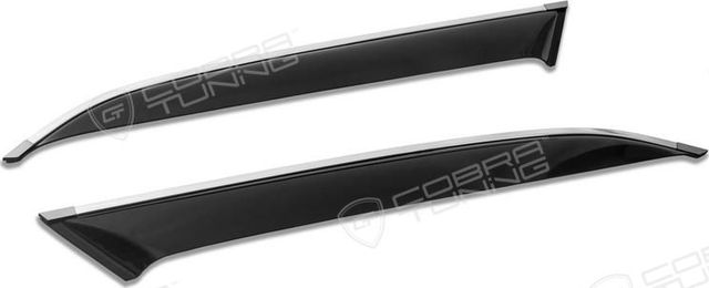 Дефлекторы Cobra Tuning для окон (третья часть) (c хром. молдингом) Toyota RAV4 V 2019-2026. Артикул T214019(3)CR