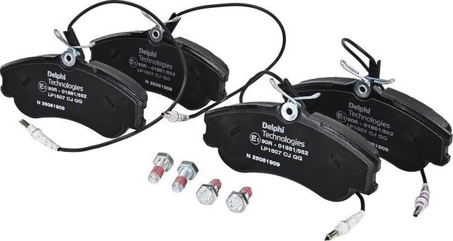 Тормозные колодки Delphi (Low-Metallic) передние для Citroen Berlingo I 1996-2011. Артикул LP1607