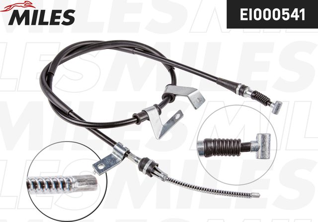 Трос ручника (тросик ручного тормоза) Miles задний правый для Suzuki Jimny III 1998-2019. Артикул EI000541