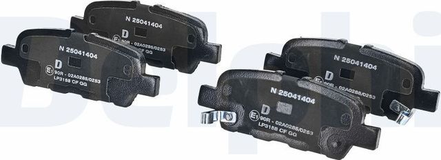 Тормозные колодки Delphi (Low-Metallic). Артикул LP3158