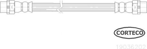 Тормозной шланг Corteco. Артикул 19036202