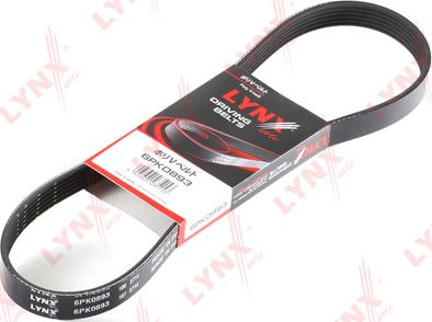 Приводной ремень поликлиновой LYNXauto. Артикул 6PK0893