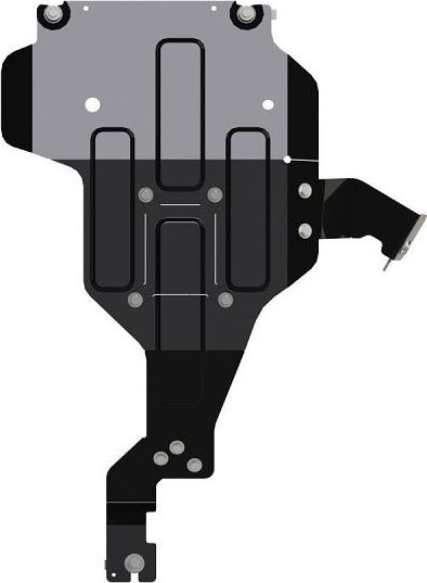 Защита Шериф (3 мм) усиленная для картера Jeep Wrangler JL 2018-2026. Артикул 04.3987