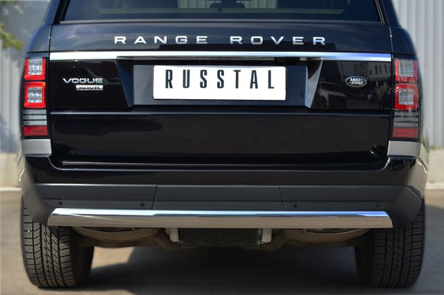 Защита RusStal заднего бампера d75х42 (дуга) для Land Rover Range Rover Vogue IV 2013-2026. Артикул LRV-001444