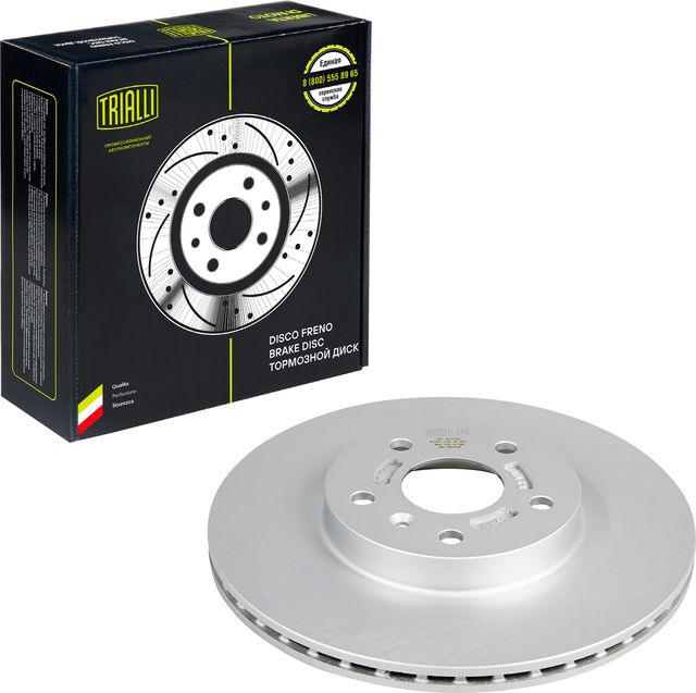 Тормозной диск Trialli передний для Chery IndiS (S18D) I 2010-2015. Артикул DF 051312