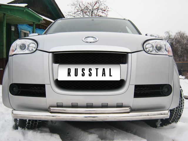 Защита RusStal переднего бампера d76/42 (дуга) для Great Wall Wingle 3 2005-2011. Артикул GWZ-000102