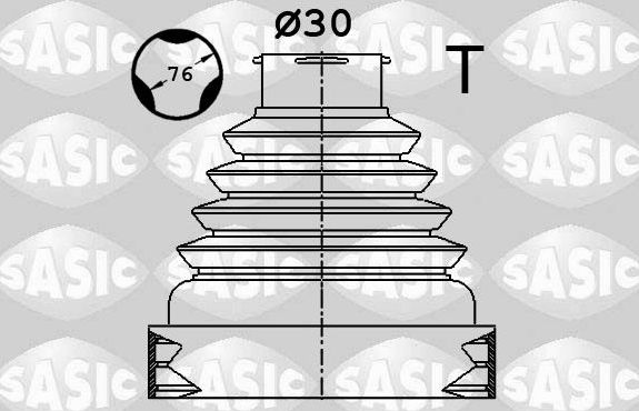 Пыльник ШРУСа внутренний Sasic (термопласт) для Citroen Jumpy III 2016-2026. Артикул 1900038
