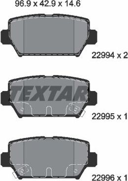 Тормозные колодки Textar Q+. Артикул 2299401