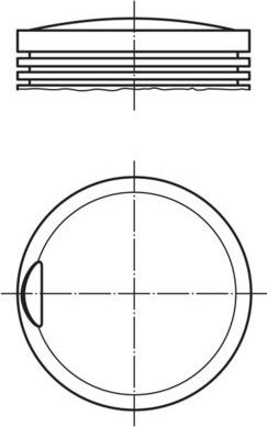 Поршень Mahle для Mercedes-Benz 190 (W201) 1990-1993. Артикул 002 28 01