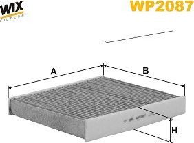 Салонный фильтр WIX Filters. Артикул WP2087