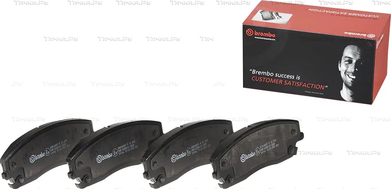 Тормозные колодки Brembo передние для Lancia Thema II 2011-2014. Артикул P 11 019