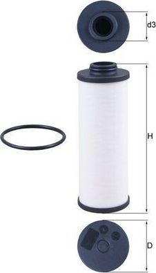 Фильтр АКПП Mahle-Knecht. Артикул HX 186D