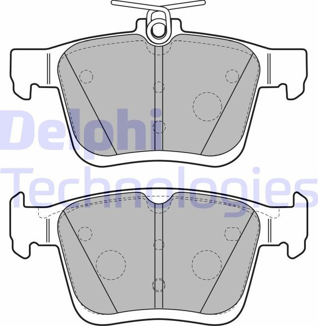 Тормозные колодки Delphi (Low-Metallic). Артикул LP2490