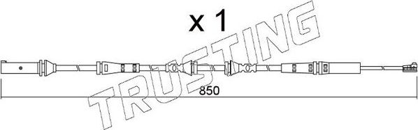 Датчик износа тормозных колодок  Trusting. Артикул SU.366